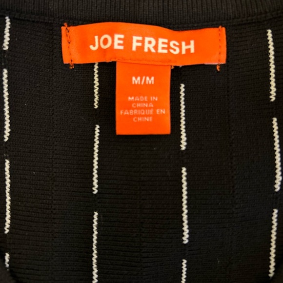 Black Ribbed Knit Sleeveless Dress, Fit & Flare, Holiday - size Medium - Picture 7 of 7